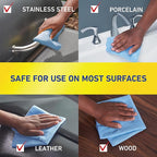 Quickie Microfiber Cleaning Cloth 14 x 14 Inches Blue Pack of 24 Washable and - Image 6