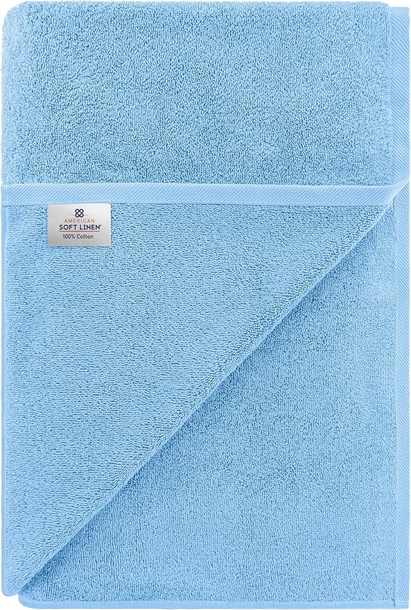 American Soft Linen 100% Cotton 600 GSM Turkish 40x80 Oversized Bath Towel Sheet - Image 6