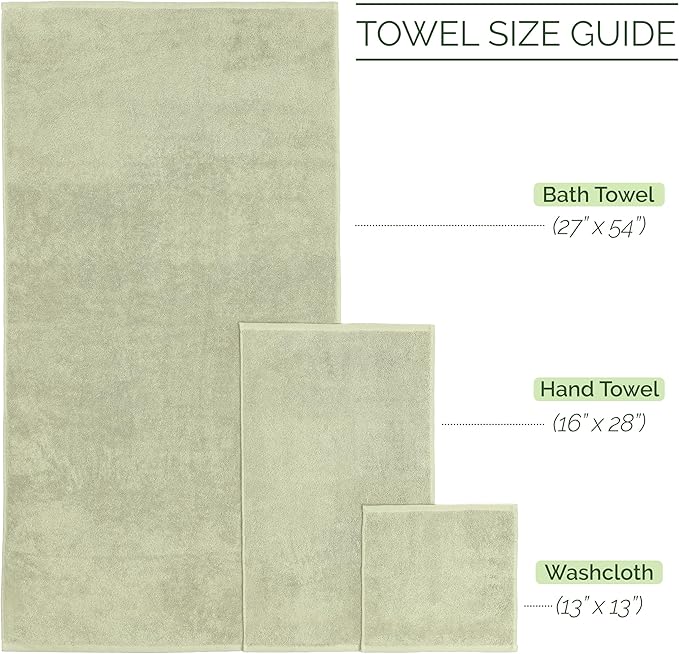 Elegant Comfort Luxury 6-Piece Towel Set, Premium Soft 100% Turkish Cotton - Image 3