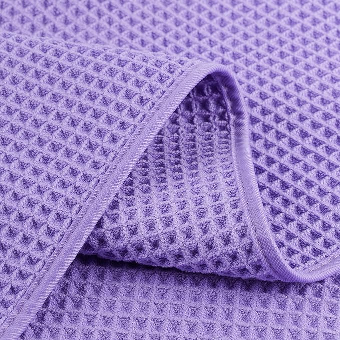 POLYTE 430 GSM Microfiber Lint Free Washcloth Face Towel, 13 x 13 in, 4 Pack - Image 4