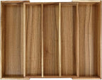 Luxury Acacia Silverware Organizer -Kitchen Drawer Organizer - Image 8
