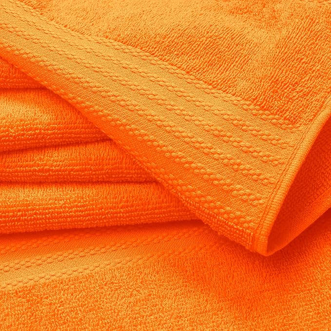 GLAMBURG Ultra Soft 12-Piece Washcloths Set 13x13-100% Ringspun Cotton - Image 2