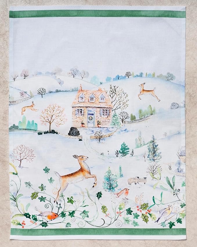 Maison d'Hermine Kitchen Towels Set of 3 100% Cotton 27.50" x 20" Reusable - Image 3