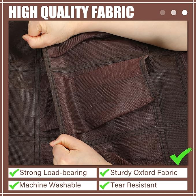 Windyun 40 Over the Door Shoe Organizer Large Breathable Mesh Pockets Hanging - Image 5