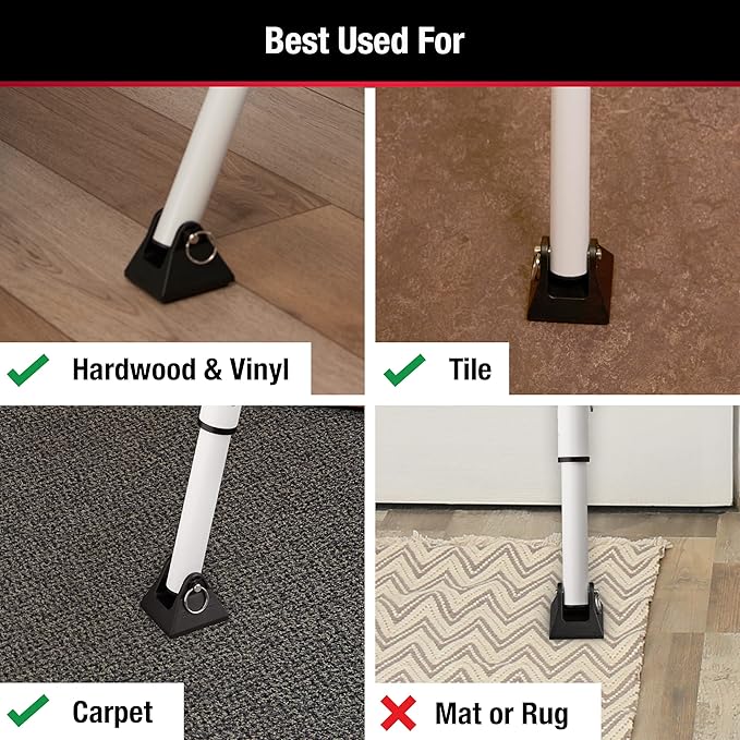 Master Lock Sliding Door Stopper and Door Security Bar, Adjustable - Image 6