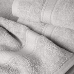 SUPERIOR Solid Egyptian Cotton Towel Set, Washcloths 13” x 13”, Hand Towels 20” - Image 3