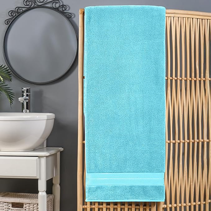 Elegant Comfort Three Line Popcorn Extra Large Luxury Bath Towel - Image 2