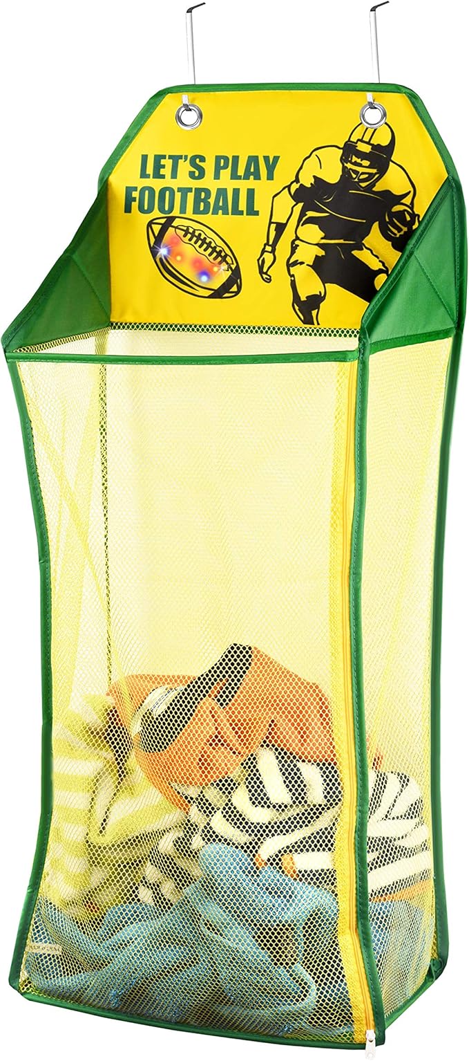 Store & Score Over The Door Hanging Kids Fun LED Football Light-Up Collapsible by Unknown