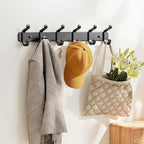 pickpiff Coat Rack Wall Mounted Heavy-Duty: Metal Coat Hanger 6 Hooks - Image 5