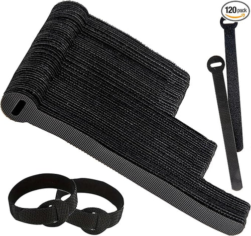 120 PCS 5/6/8 Inch Cord Wraps for Charging Cords – Data Cable Organizer Ties – by ARMIZ