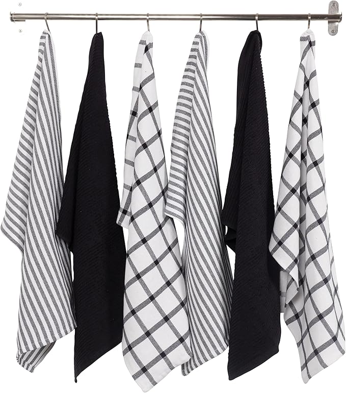 KAF Home Premium Kitchen Towels, Large 100% Cotton, Flat & Terry Absorbent Dish - Image 2
