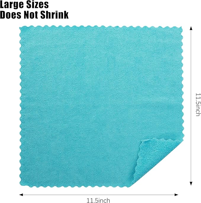 MOONQUEEN 12 Pack Microfiber Cleaning Cloth - Image 2