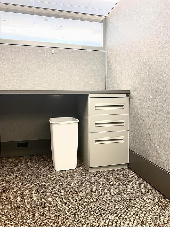 Rubbermaid Small Kitchen Bathroom Trash Can, 9 Gallons, Waste Basket - Image 2