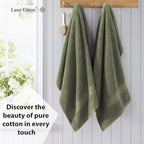 LANE LINEN 100% Mercerized Cotton Bath Sheet Set of 4 - Image 3
