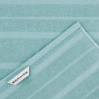 KitchenAid Albany Kitchen Towel 4-Pack Set, Mineral Water Aqua/White - Image 4