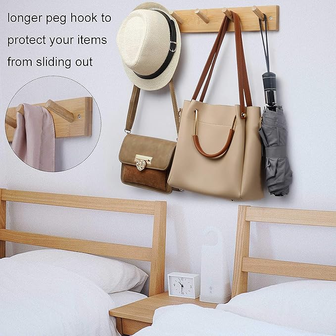 WEBI Coat Rack Wall Mounted, Coat Hanger Wall Mount - Image 5