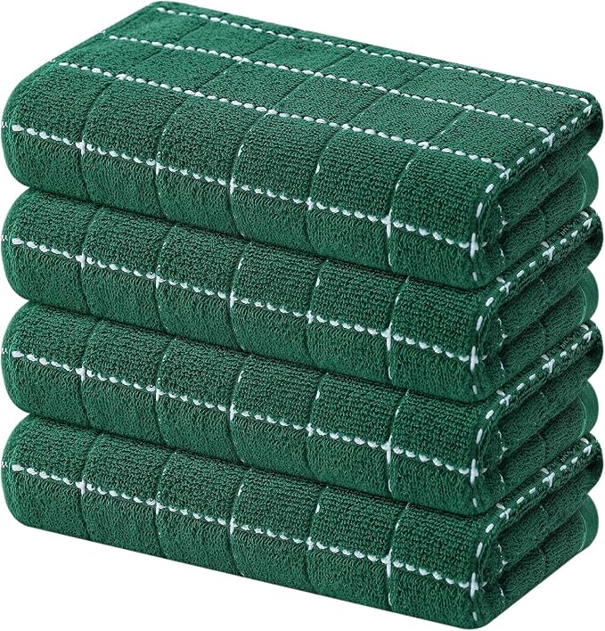 Mordimy 100% Cotton Terry Cloth Kitchen Towels, Super Soft and Absorbent Dish by Mordimy