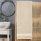 Elegant Comfort Three Line Popcorn Extra Large Luxury Bath Towel - Image 2