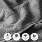 SUPERIOR Egyptian Cotton Pile 6 Piece Towel Set, Includes 2 Bath, 2 Hand - Image 6