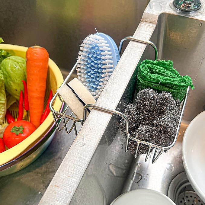 Stainless Steel Sponge Holder for Kitchen Sink - Image 6