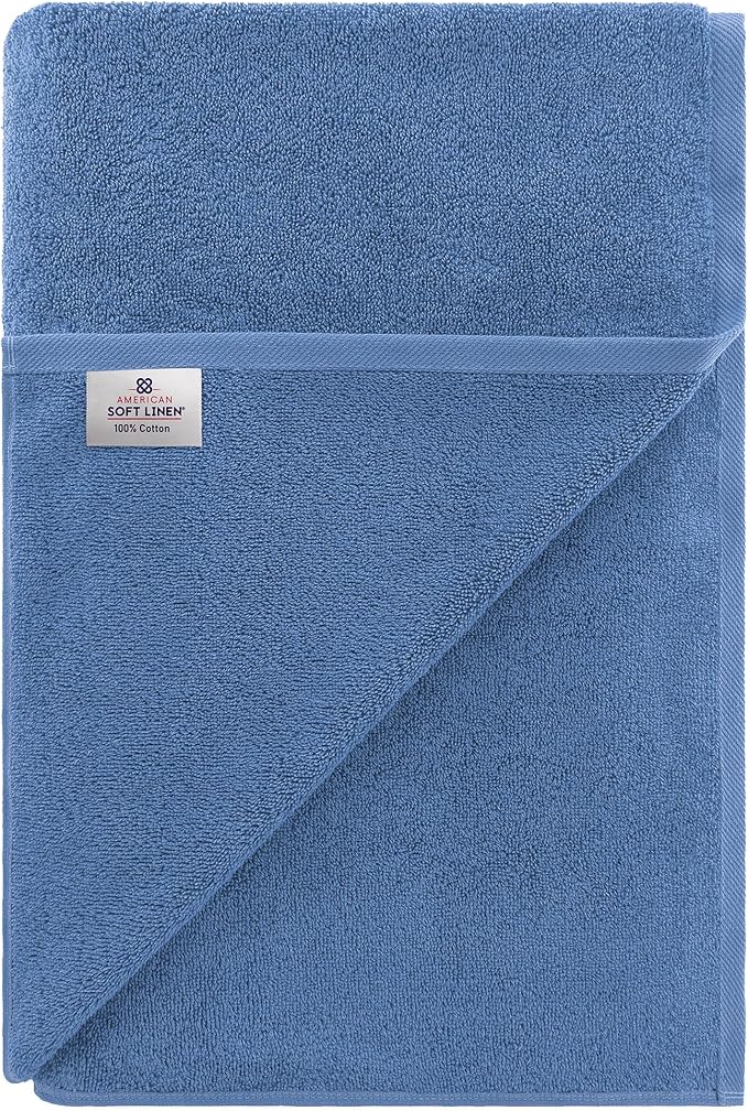American Soft Linen 100% Cotton 600 GSM Turkish 40x80 Oversized Bath Towel Sheet - Image 6