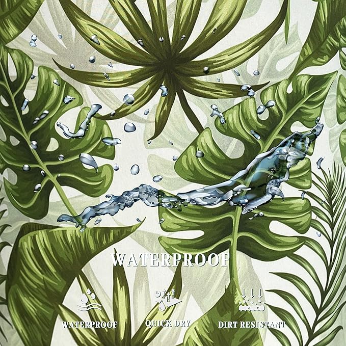 Tropical Leaves Laundry Basket Hawaii Foldable Funny Laundry Hamper Oxford - Image 5