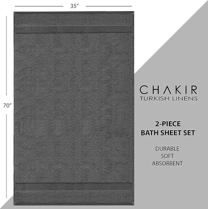 Chakir Turkish Linens, 100% Cotton Premium Quality Turkish Bath Sheets - Image 6