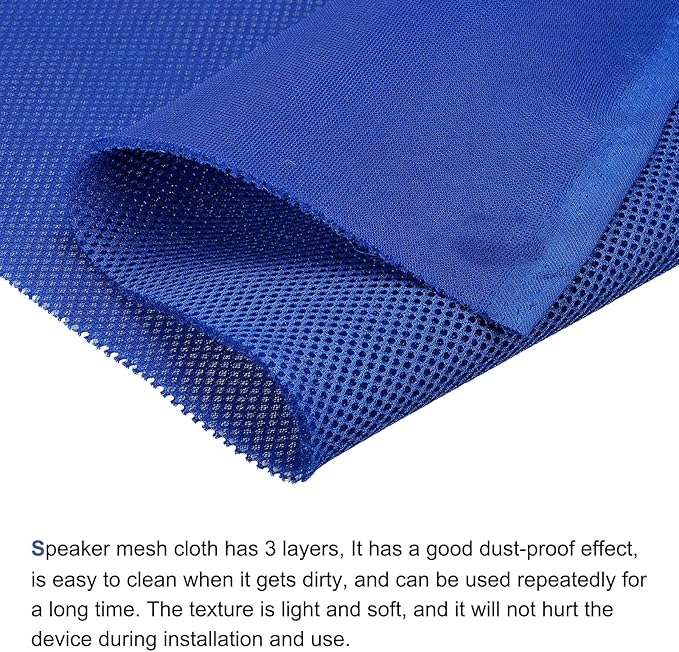 MECCANIXITY Speaker Grill Cloth 20 x 63 Inch Stereo Mesh Fabric Protective - Image 3