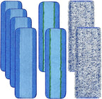 8 Pack Microfiber Cleaning Pad for Bona Mop Hardwood & Hard Surface Floors Dry by DLAIMI
