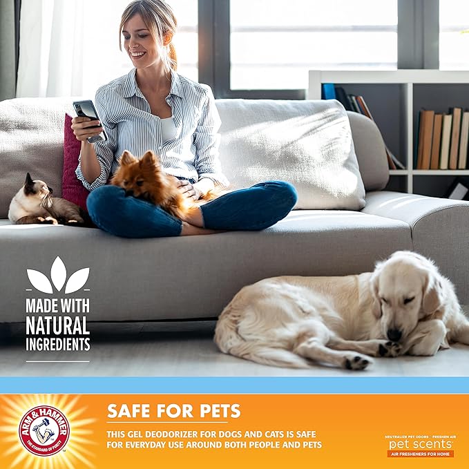 Arm & Hammer for Pets Pet Scents Solid Gel Deodorizer in Fresh Breeze Scent | - Image 3