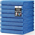 Homaxy Premium Kitchen Towels, Large Cotton Kitchen Hand Towels, Flat and Terry by Homaxy