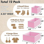 SIMPLE HOUSEWARE Foldable Drawer Organizer - Image 2