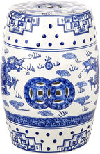 SAFAVIEH Castle Gardens Collection – Dragon’s Breath Blue Glazed Ceramic Chinoiserie Indoor/Outdoor Garden Stool (ACS4554A) - Image 5