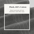 Modern Threads Ophelia 6-Piece 100% Cotton Towel Set – Reversible Yarn Dyed - Image 5