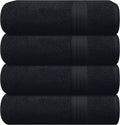 GLAMBURG Premium Cotton 4 Pack Bath Towel Set by GLAMBURG