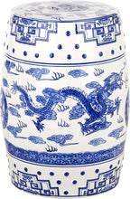 SAFAVIEH Castle Gardens Collection – Dragon’s Breath Blue Glazed Ceramic Chinoiserie Indoor/Outdoor Garden Stool (ACS4554A) - Image 4