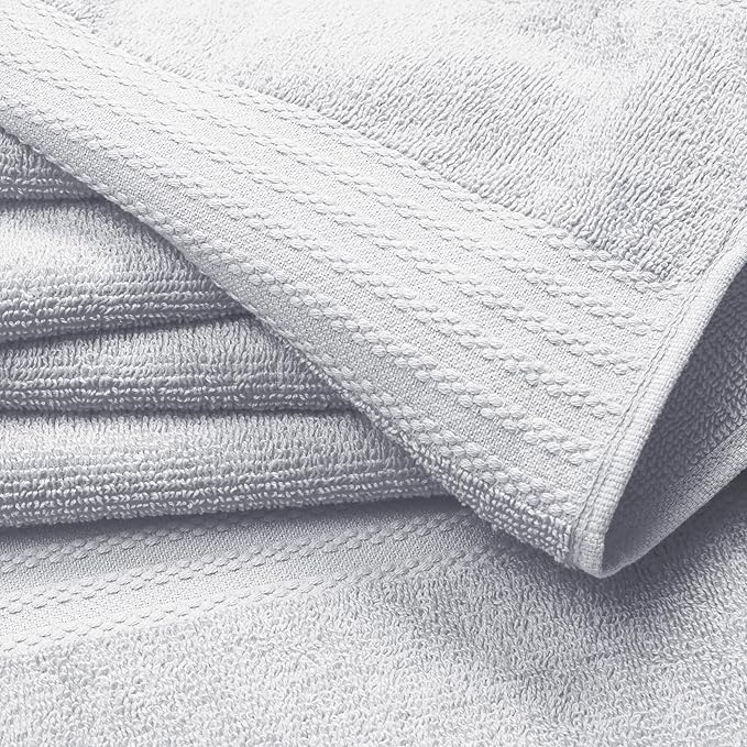 GLAMBURG Ultra Soft 6-Piece Hand Towel Set 16x28-100% Ringspun Cotton - Image 2