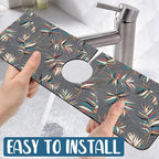 Ceramic Texture Kitchen Sink Splash Guard Faucet Mat Kitchen Tiles Super - Image 5