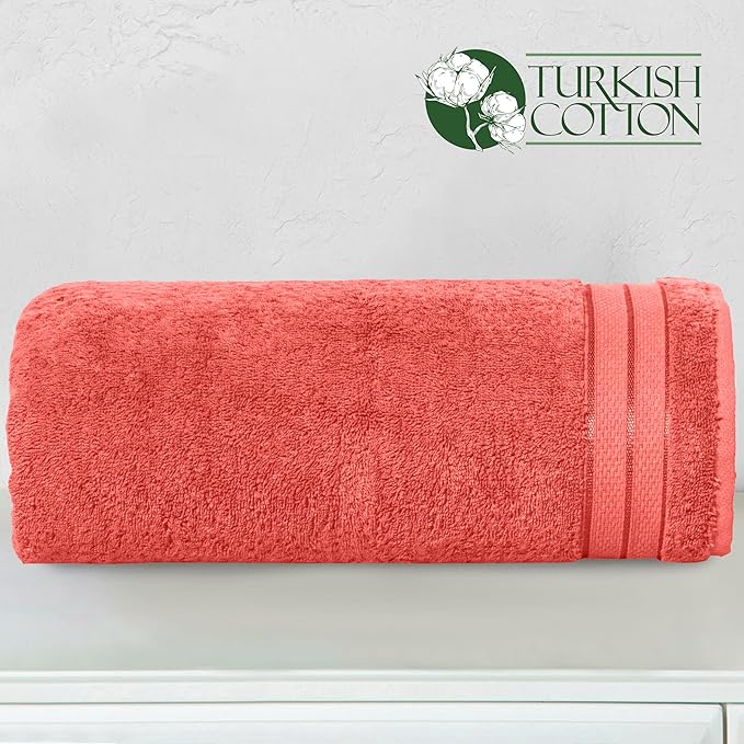 Elegant Comfort Three Line Popcorn Extra Large Luxury Bath Towel - Image 3