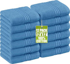 Utopia Towels Wash Cloths Set, 12 by 12 Inches, 100% Cotton Ring Spun, Highly by UTOPIATOWELS