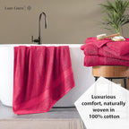 LANE LINEN Luxury 100% Ring Spun Cotton Large Bath Towels Set of 4 - Image 4