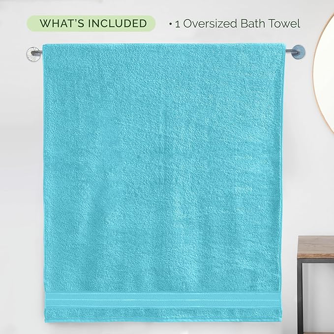 Elegant Comfort Three Line Popcorn Extra Large Luxury Bath Towel - Image 5