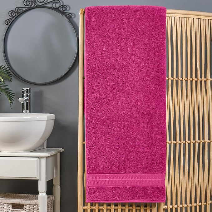 Elegant Comfort Three Line Popcorn Extra Large Luxury Bath Towel - Image 2