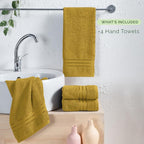 Elegant Comfort Three Line Popcorn Towel Set - Image 4
