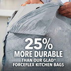 Glad ForceFlex MaxStrength Kitchen Trash Bags, 13 Gal, Fresh Clean Febreze - Image 4