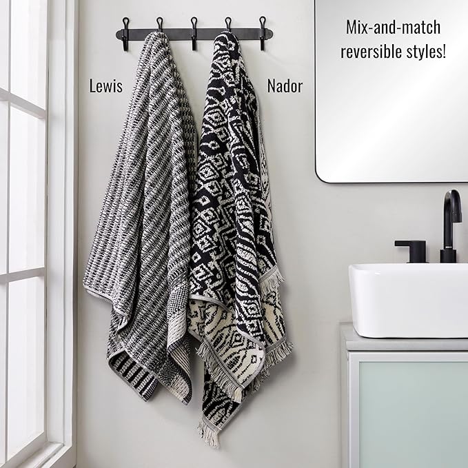 SKL Home Lewis 100% Cotton Premium Bath Towel, 600 GSM, Soft & Absorbent - Image 5