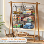 Sonyabecca 3-Tier Hanging Closet Organizer, Foldable Cabinet Wire Storage - Image 6