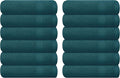 GLAMBURG Ultra Soft 12-Piece Washcloths Set 13x13-100% Ringspun Cotton by GLAMBURG