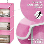 Simple Houseware 3-Shelf Hanging Closet Organizer, Fabric Storage Shelves - Image 3