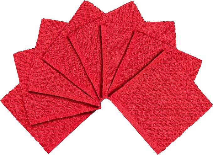 Bumble Towels Premium Kitchen Dish Cloths | 8 Pack | Diagonal Deluxe Dish Cloth - Image 2